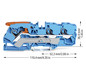 Reihenklemme 0,5-10qmm 1Etage 3kl bl 57A TS35 Hutschiene TH35