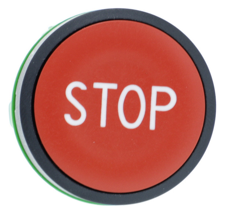 Drucktaster Front 1f rt Ø22mm rnd IP66 Tastend