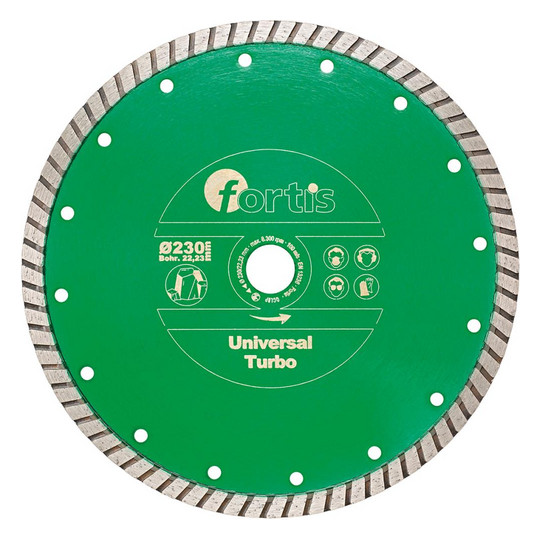 fortis-Diamant-Trennscheibe Universal Turbo - Ø 115mm