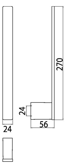 EMCO Reservepapierhalter Loft senkrecht, für 2 Rollen, chrom