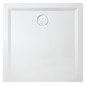 Hoesch Mineralguss-Duschwanne Muna S 120 x 120 x 3 cm, weiß, Solique, ohne Antirutsch