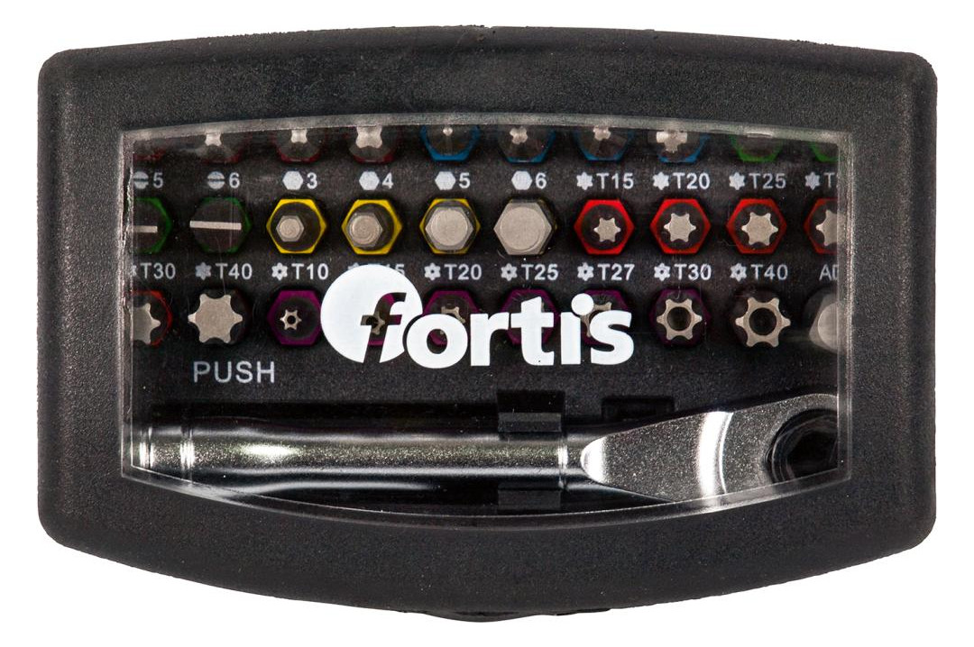 Bild Bit-Sortiment 32-teilig mit Bit-Ratsche und Farbring FORTIS-1
