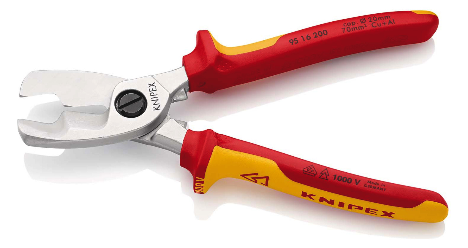 Kabelschere mech.Einhand Ø20mm 70qmm VDE L200mm isol