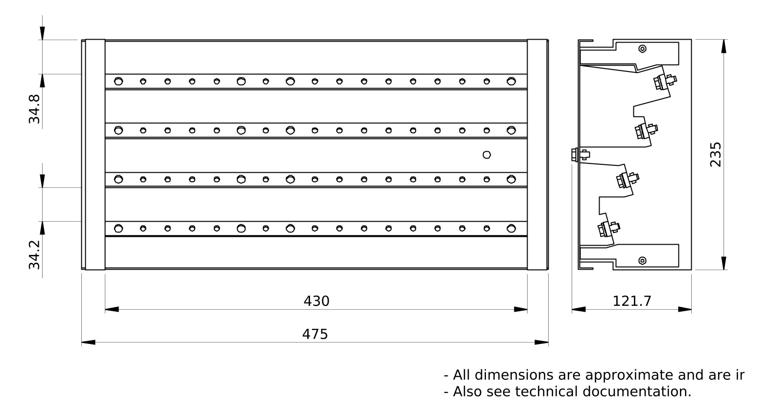 Hauptleitungsklemme 1Eing berührsich Schraube 4pol