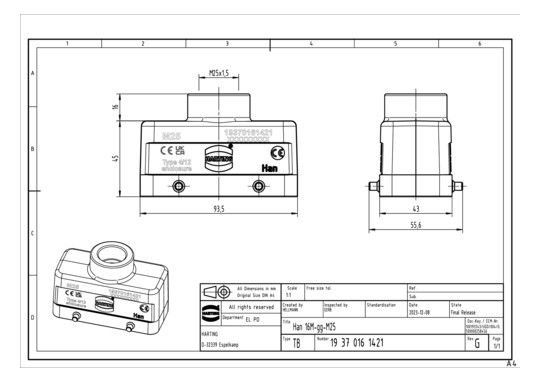 HART Han 16M-gg-M25          19370161421 