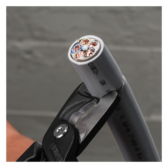 Kabelschere mech.Einhand Ø23mm 120qmm L225mm isol f.mehrdrähtige Leiter VDE