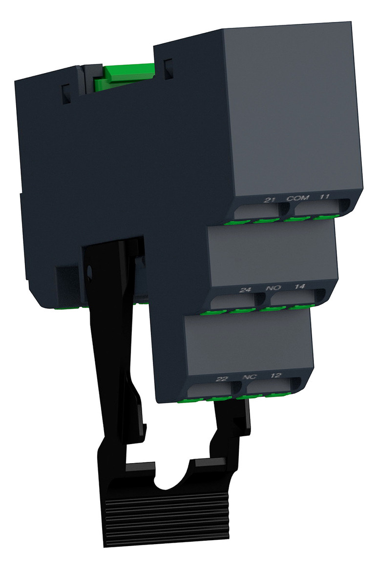 Relaissockel Federzug TS35 8Pins abn.Klemm Hutschiene TH35 16x60x98mm