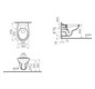 VitrA Bad Wand-Tiefspül-WC Norm Options 36x54, 3/6 l, mit offenen Spülrand, weiß hochglanz