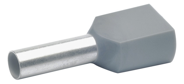 ZW-Aderendhülse 4qmm 12mm isol PP gr Cu Polypropylen (PP) verzinnt
