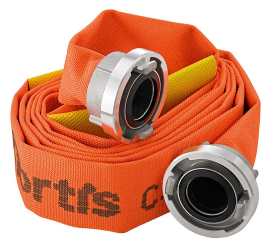 fortis-Bau-/Industrieflachschlauch, orange, A/102 - 4, 20m