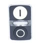 Drucktaster Front 3f sw/ws bel.b Ø22,5mm Geeignet für Beleuchtung rechteck IP66