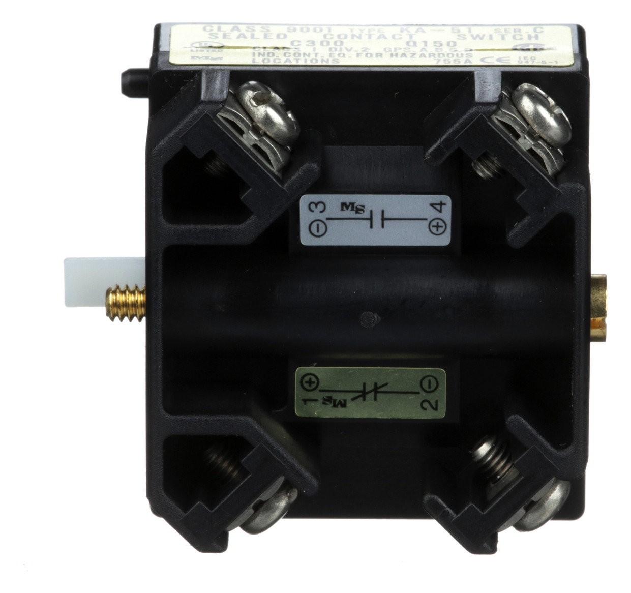 Hilfsschalterblock 1S 1W 3A/AC Schraub