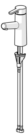 HANSA Waschtisch-Einhebelmischer HANSADESIGNO Style Hebel oben, ohne Ablaufgarnitur, Ausladung 119mm, chrom