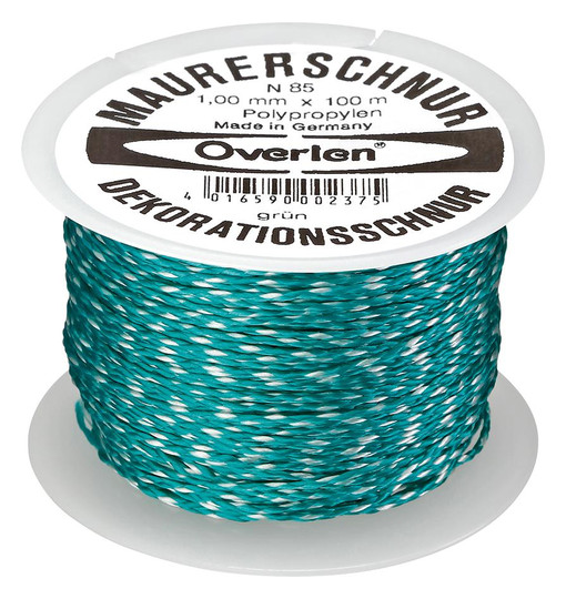 Maurerschnur aus Polypropylen, grün - 100m x 1,0mm