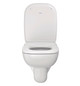 Duravit Wand-Tiefspül-WC Set D-Code mit WC-Sitz, Rimless, Durafix, weiß