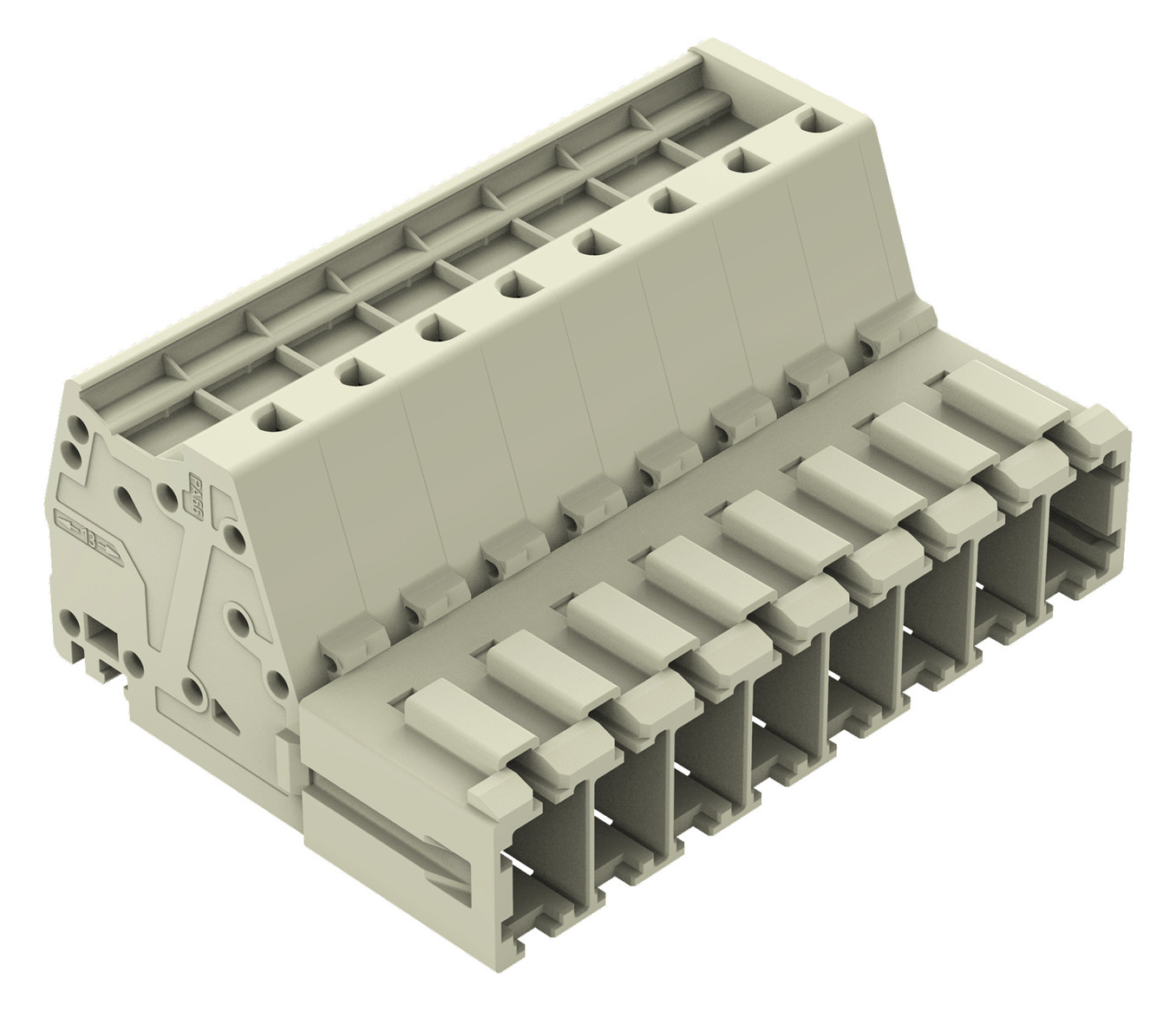 Verbindungsklemme 8p lgr Serie 831 41A 0,5-10qmm Thermopl 7,62mm Federzugans