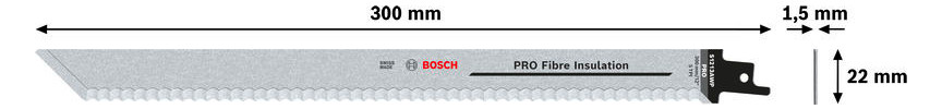 Säbelsägeblatt 300mm Kst Geeignet für Kunststoff