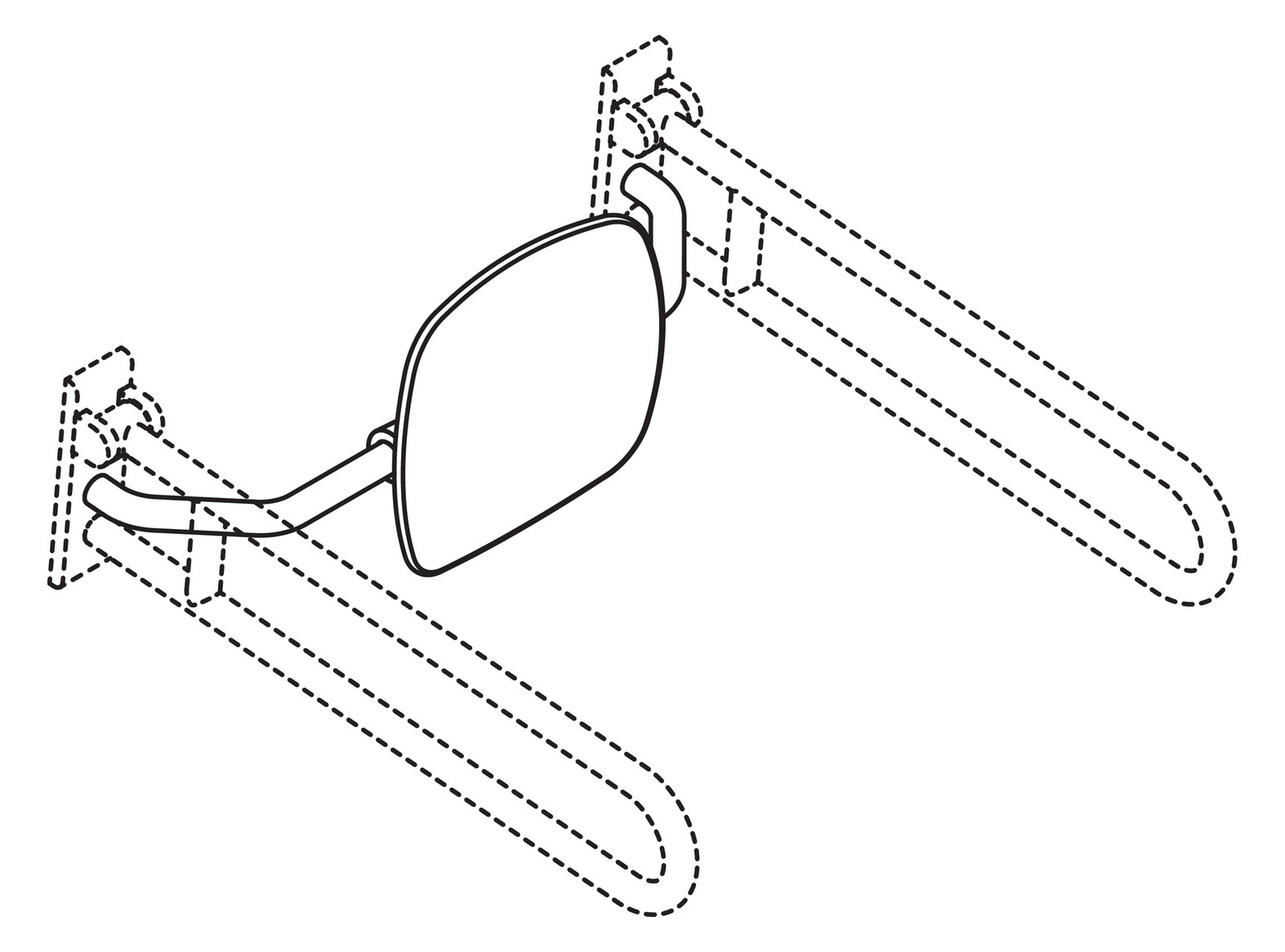 HEWI Rückenstütze 801 Wandabstand 230mm, matt, Lehne anthrazitgrau, signalweiß HEWI Rückenstütze 801 Wandabstand 230mm, matt, Lehne anthrazitgrau, signalweiß