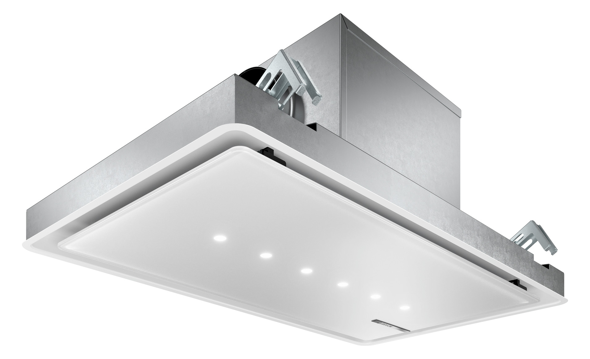 Deckendunstabzug 888mm ws A 56dB Ø150mm 450cbm/h LED 3st Abl/Uml T510mm