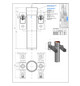 LORO X Fallrohrstütze DN 70, 320 mm, mit Befestigungskonsole, Schallentkopplung