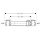 Geberit Langkupplung FlowFit Ø 32 mm, 22,2 cm, für Haustechnik, Industrie, Schiffbau