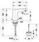 Duravit Infrarot-Waschtisch-Armatur Sensor 1 Batterie, Ausladung 122mm, Temperaturregulierung, chrom