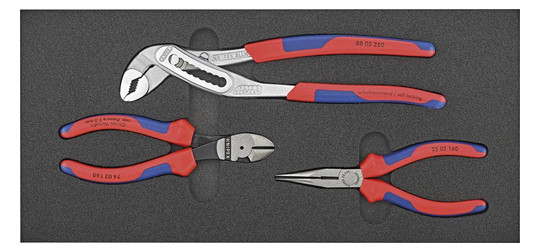 Werkzeugmodul 1/3 - 3-teilig, Knipex-Zangen-Satz