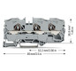 Reihenklemme 0,5-16qmm Serie 2010 1Etage 3kl gr 57A Hutschiene TH35