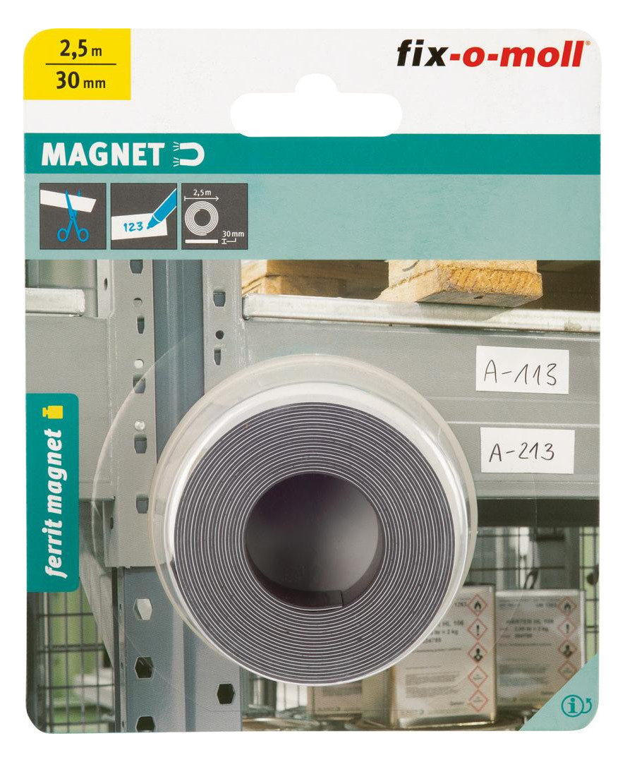 Bild Magnetband beschriftbar 2,5m x 30,weiß I nhalt: 1 - suki-1