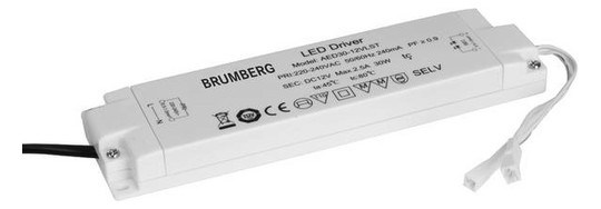 LED-Trafo 1-30W 12V IP20 Kstgeh stat 160x58x18mm