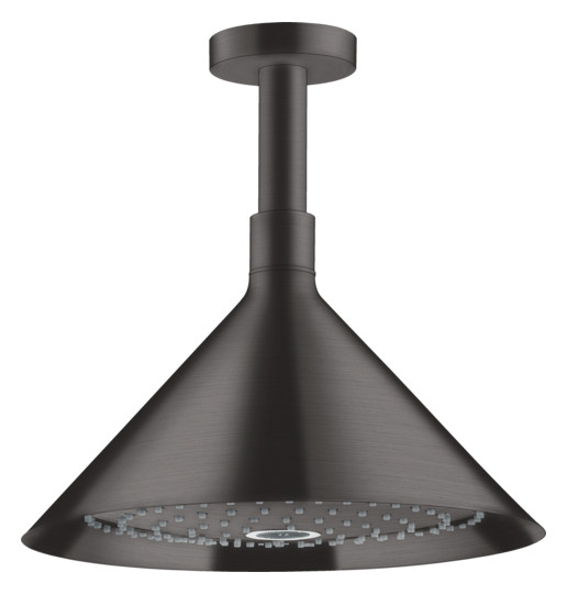 hansgrohe Kopfbrause Axor mit Deckenanschluss, 240mm, 2jet, brushed black chrome