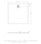 Hoesch Mineralguss-Duschwanne Muna S 120 x 120 x 3 cm, weiß, Solique, ohne Antirutsch