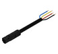 Systemverbindung 4p Serie 774 H05VV-F sw 1,5qmm 4x1,5qmm L8000mm Stecker fr.Ende