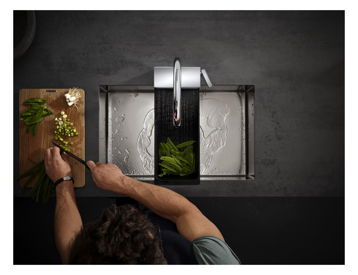 hansgrohe Schneidebrett F16, Eiche