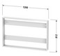 Duravit Einbauset 126,1 x 13,9 cm, Rahmen für Spiegelschrank Good/Better
