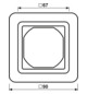 Einbaurahmen 1f aws glz CD / CD 500 Kst f.GEB-K Unterputzmontage Thermopl