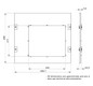 Schrank-Frontplatte 9HE B500xH450mm ST pulverbesch