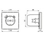 Steckdose 1f aws glz LS 1USB-A 1USB-C UP IP20