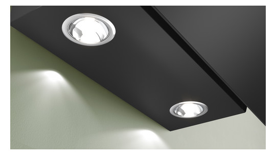 Wandesse 790mm sw A 60dB 430cbm/h Ø150mm LED 3st Uml T325mm