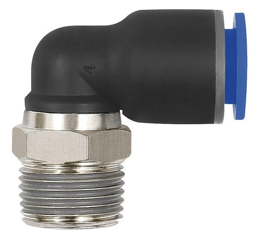 RIEGLER-Winkeleinschraubverschraubung Blaue Serie - R3/8, D8