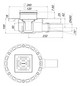 Dallmer Bodenablauf TistoDrain CKC 12, 120 x 120 mm, DN 50