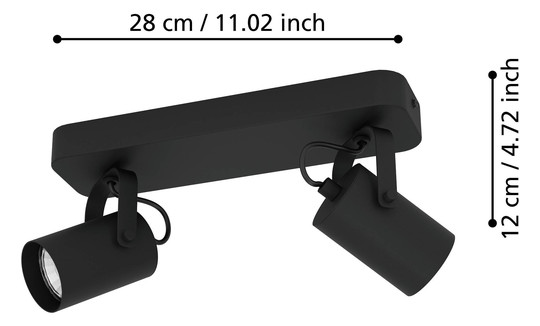 EGLO Spot SOREGO schwarz GU10     900332 
