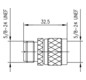 Koax-Kupplung UHF Stecker/Buchse 50Ohm ger