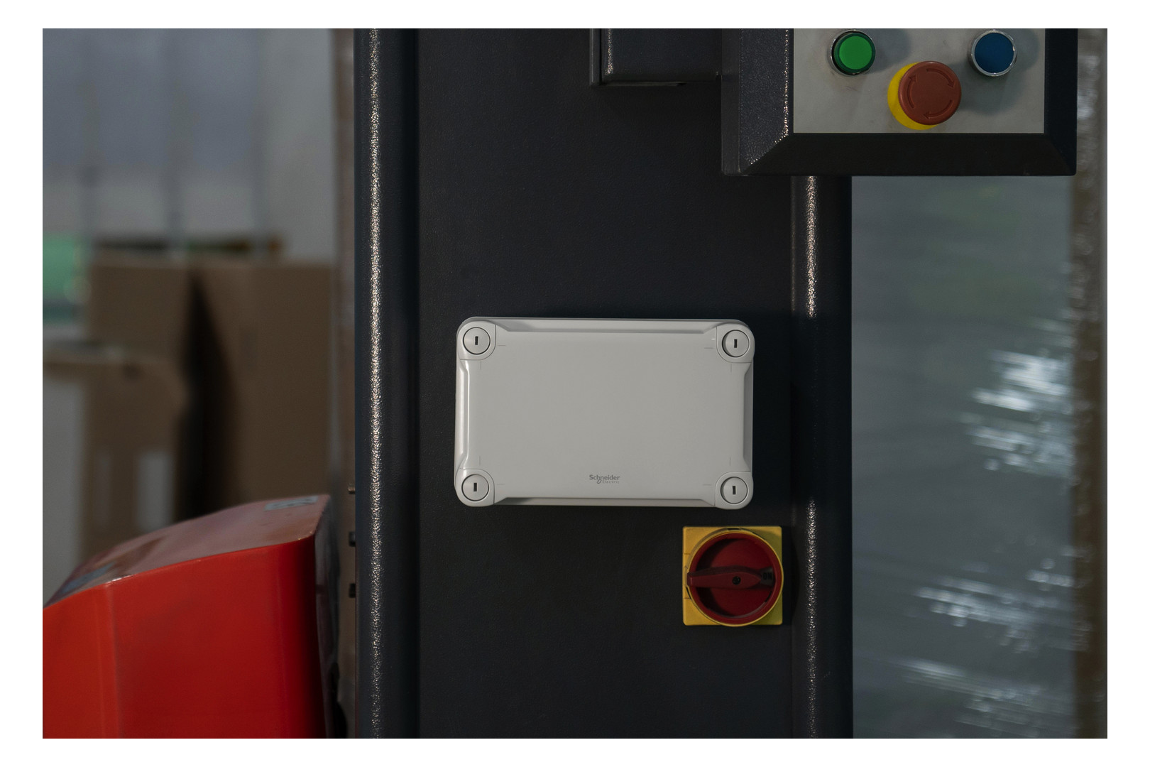 Wandschrank Kst IP66 B65xH65xT47mm unbeh RAL7035