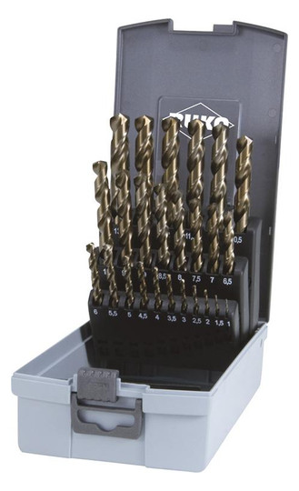 RUKO-Spiralbohrer-Satz DIN338, HSS-Co5 - 25-teilig,...