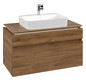 V&B Waschtischunterschrank Legato 100x55x50cm, Waschtisch mittig, Kansas Oak