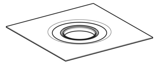 Geberit Folienkörper Pluvia für Bitumen Sopralen