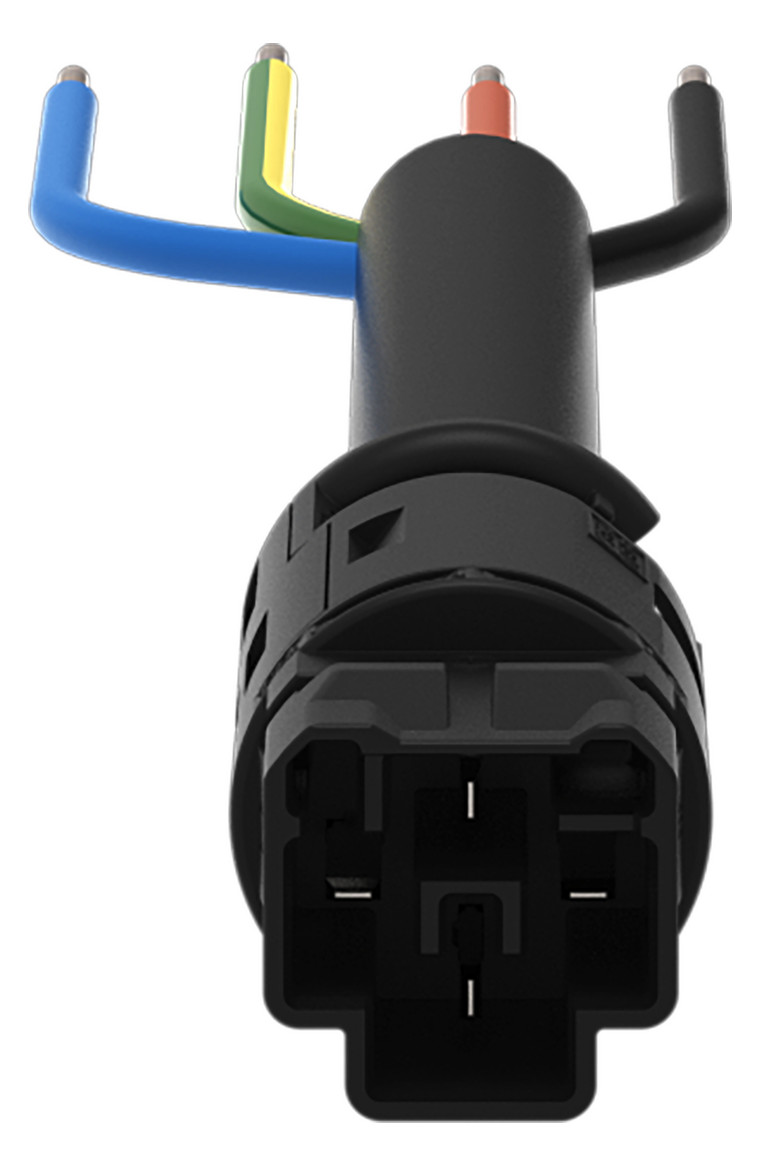 Systemverbindung 4p Serie 774 H05VV-F sw 1,5qmm 4x1,5qmm L8000mm Stecker fr.Ende