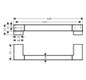 hansgrohe Haltestange AddStoris Länge 348mm, Wandmontage, Metall, mattschwarz