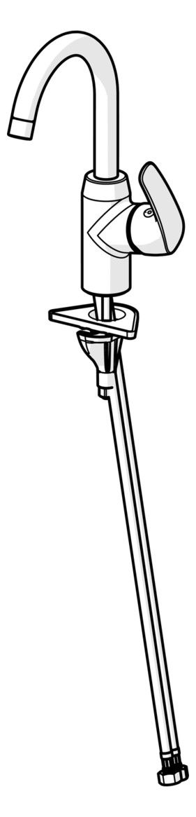 HANSA Waschtisch-Einhebelmischer HANSAPINTO Hebel seitlich, ohne Ablaufgarnitur, Ausladung 148mm, chrom